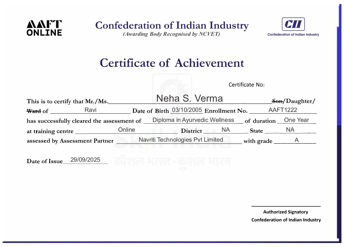 NSDC certificate for advertising pr and corporate communication